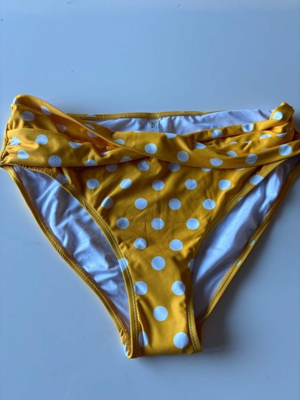 Yellow Polka Dot Bikini Bottoms